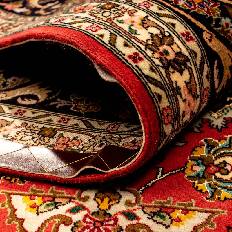 Täbriz - 50 Raj Teppich 254x359cm - Perserteppich - rot