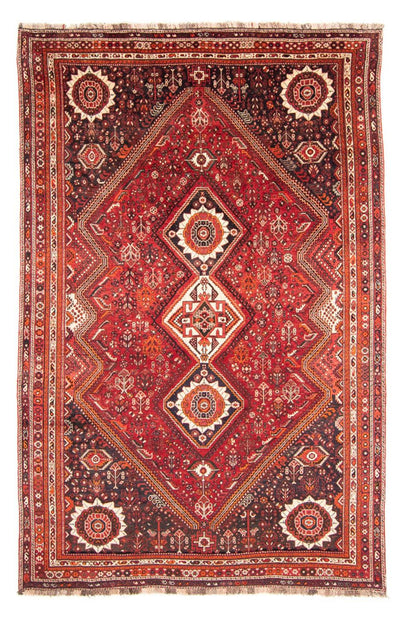 Ghashghai Teppich 215x328cm - Perserteppich - dunkelrot