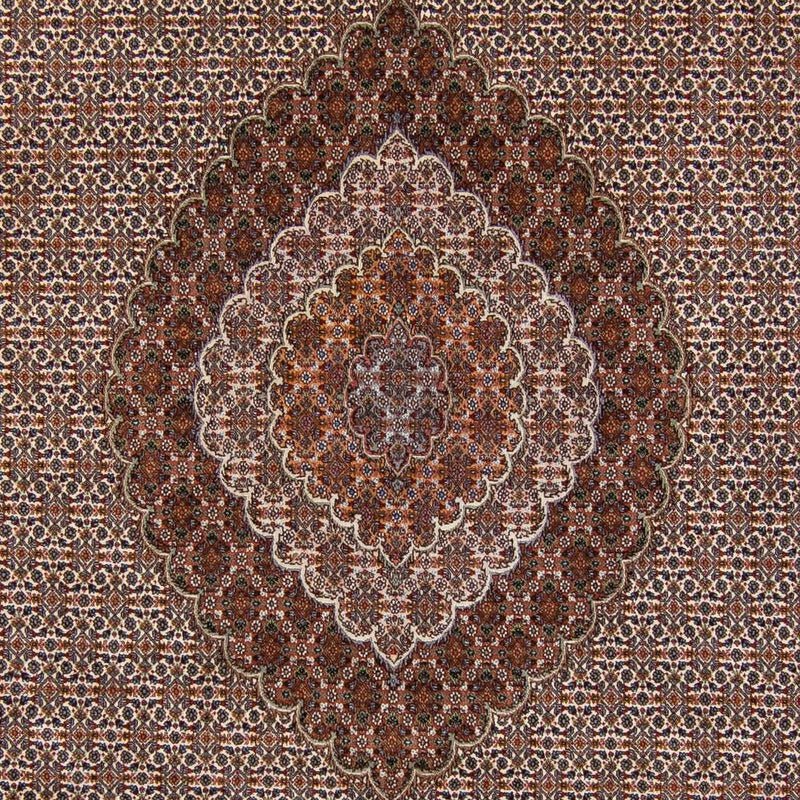 Täbriz Teppich 251x341cm - Perserteppich - dunkelbraun