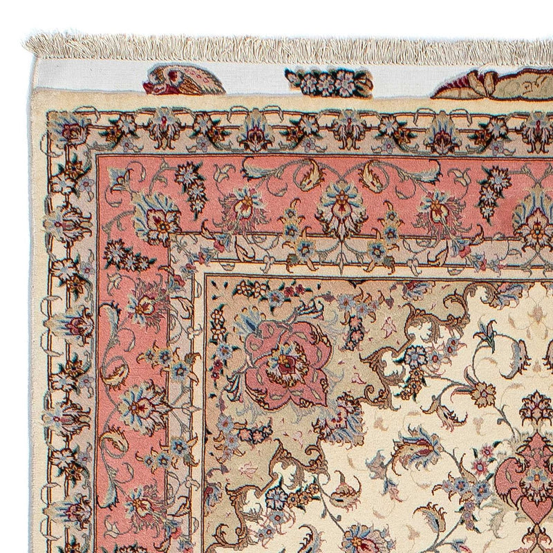Täbriz - 50 Raj Teppich 150x210cm - Perserteppich - beige