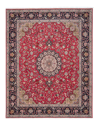 Täbriz - 50 Raj Teppich 250x307cm - Perserteppich - rot