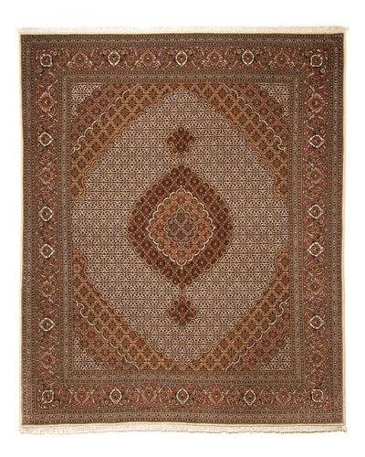 Täbriz Teppich 205x254cm - Perserteppich - braun