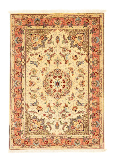 Täbriz - 50 Raj Teppich 102x148cm - Perserteppich - beige