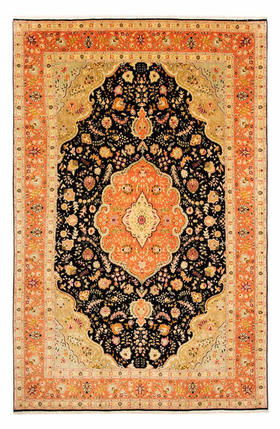 Täbriz - 50 Raj Teppich 197x302cm - Perserteppich - hellbraun
