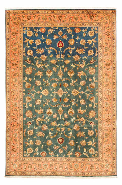 Täbriz - 50 Raj Teppich 200x305cm - Perserteppich - hellgrün
