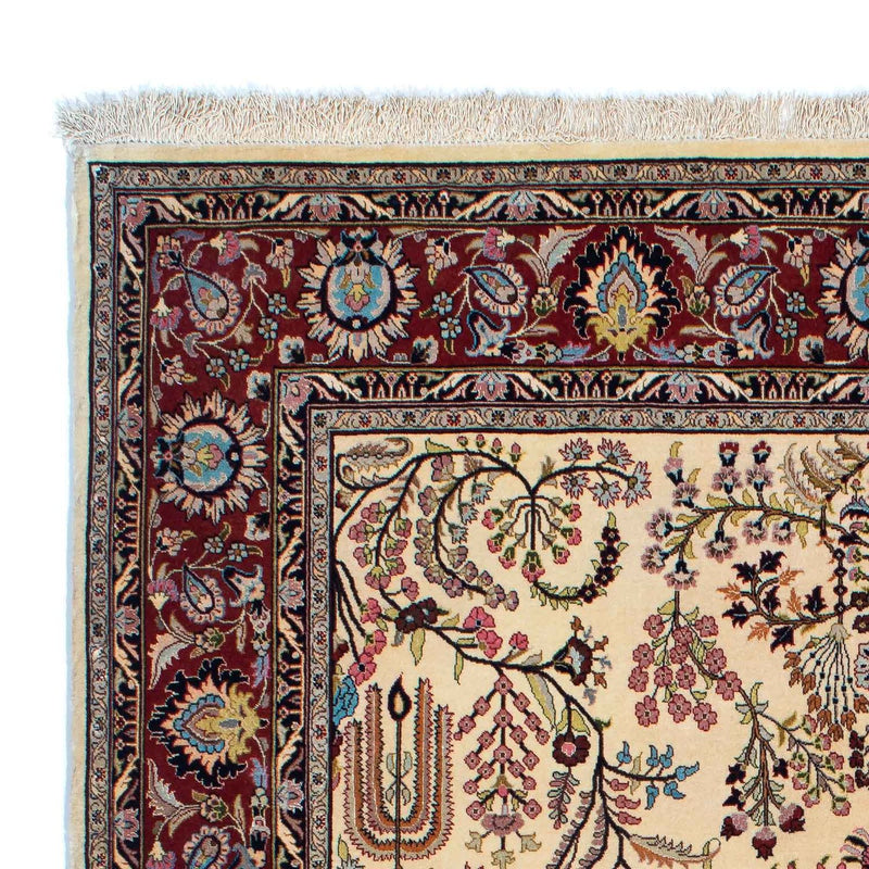 Ghom Teppich 142x207cm - Perserteppich - beige