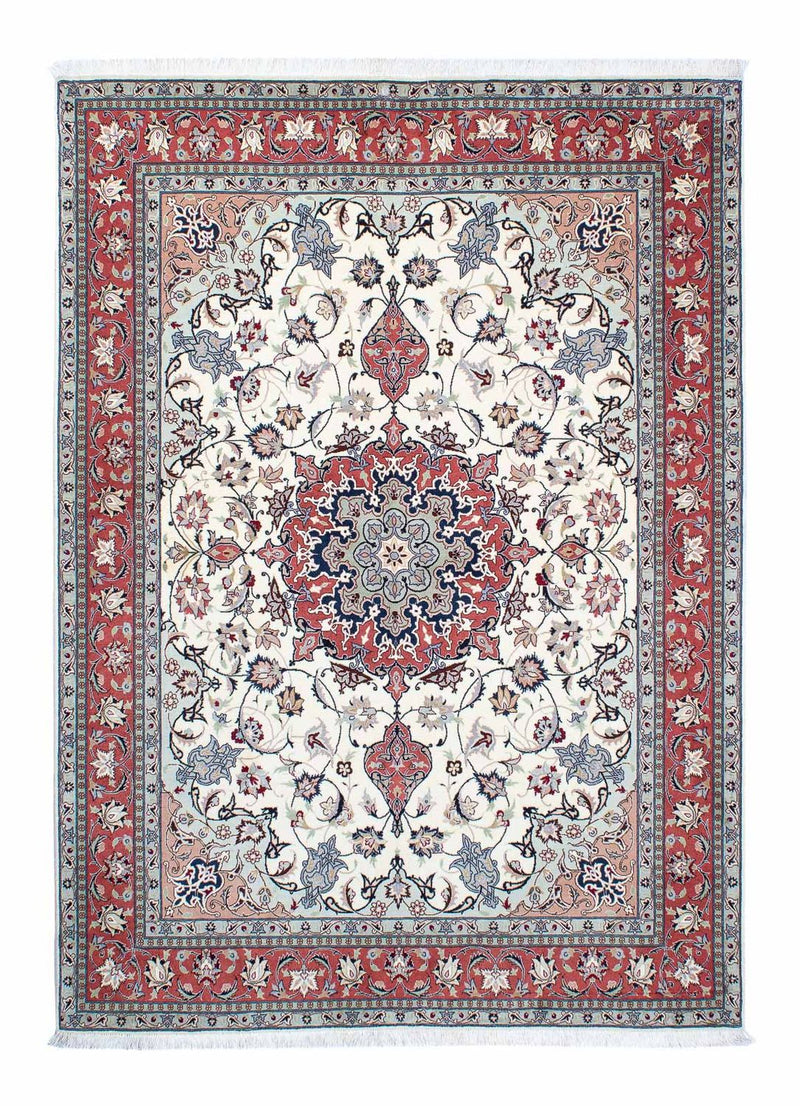 Täbriz - 50 Raj Teppich 150x210cm - Perserteppich - beige