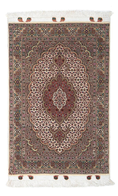 Täbriz - 50 Raj Teppich 60x90cm - Perserteppich - beige
