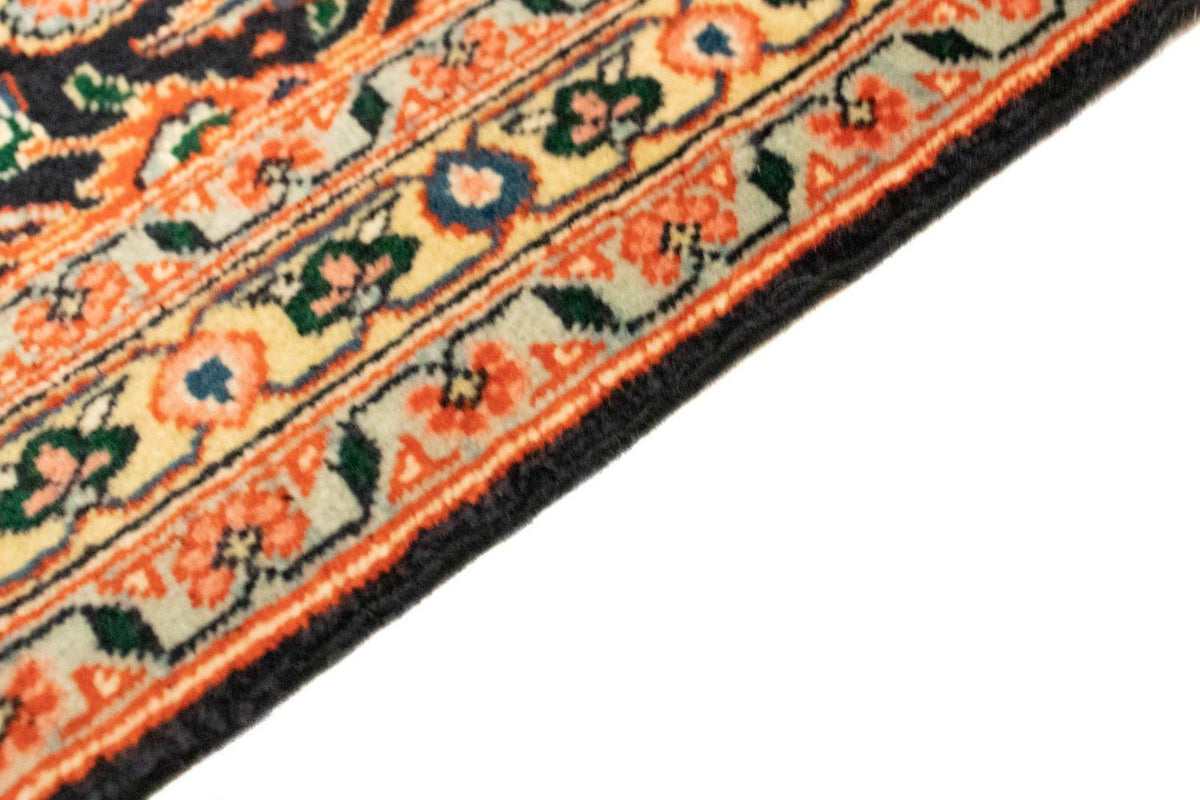 Täbriz - 50 Raj Teppich 65x130cm - Perserteppich - schwarz