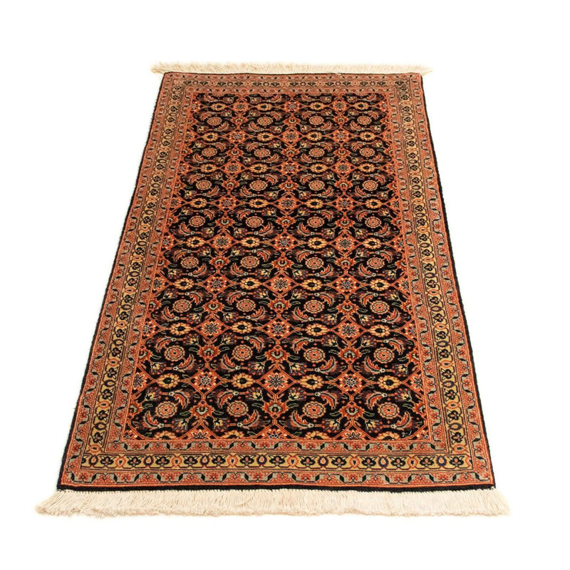 Täbriz - 50 Raj Teppich 65x130cm - Perserteppich - schwarz