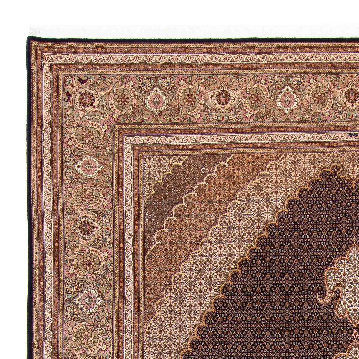 Täbriz Teppich 252x352cm - Perserteppich - hellbraun