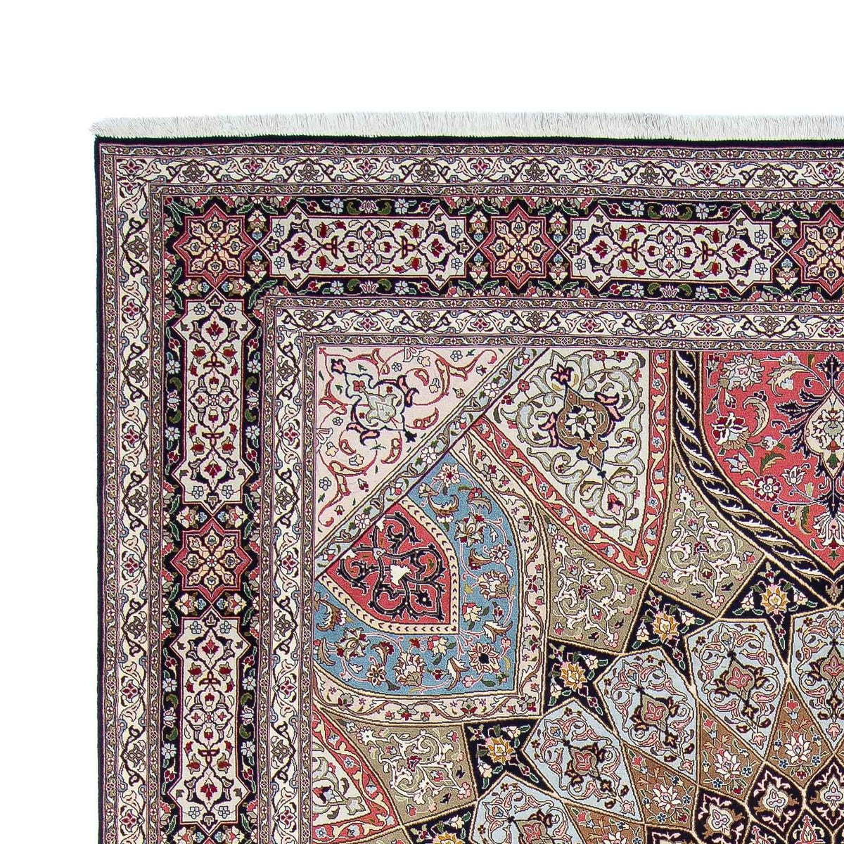 Täbriz - 50 Raj Teppich 252x303cm - Perserteppich - mehrfarbig