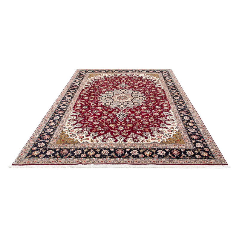 Täbriz - 50 Raj Teppich 205x305cm - Perserteppich - dunkelrot