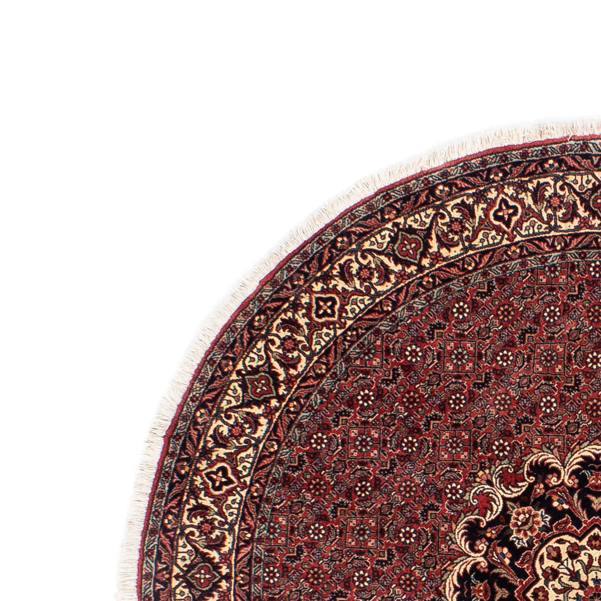 Bidjar Teppich 150x150cm - Perserteppich - dunkelrot