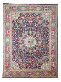 Täbriz - 50 Raj Teppich 300x401cm - Perserteppich - dunkelblau – product image