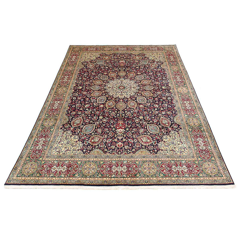Täbriz - 50 Raj Teppich 300x401cm - Perserteppich - dunkelblau