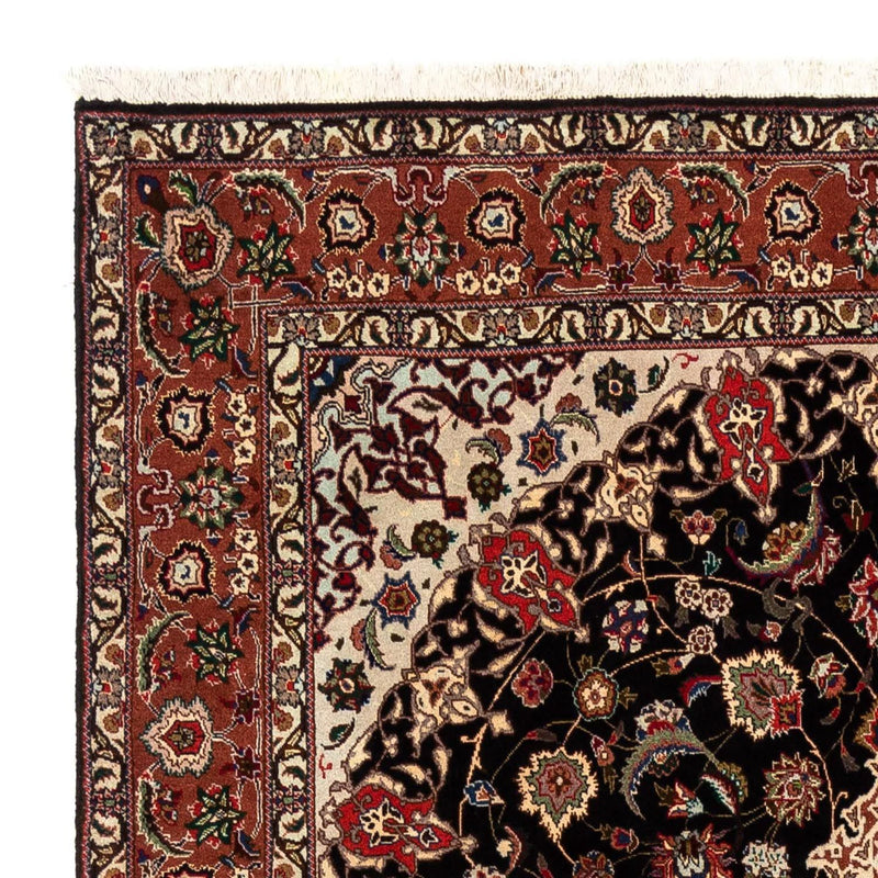 Täbriz - 50 Raj Teppich 200x295cm - Perserteppich - dunkelblau