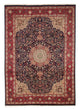 Täbriz - 50 Raj Teppich 246x342cm - Perserteppich - dunkelblau