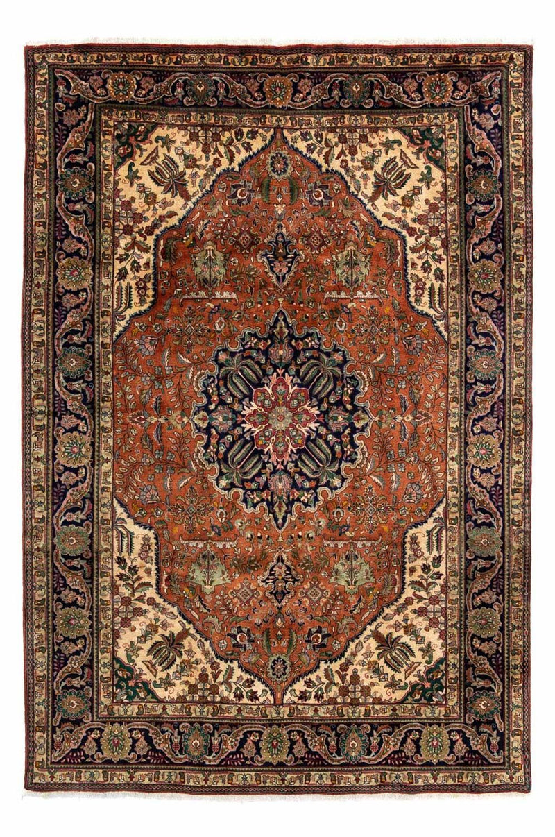Täbriz - 50 Raj Teppich 199x288cm - Perserteppich - braun