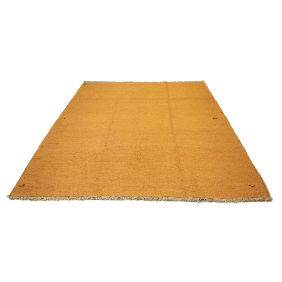 Gabbeh Persisch Teppich 218x288cm - Perserteppich Wollteppich - gold