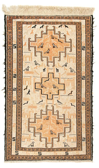 Kelim Seide Teppich 65x101cm - beige – product image