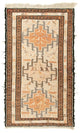 Kelim Seide Teppich 62x103cm - beige