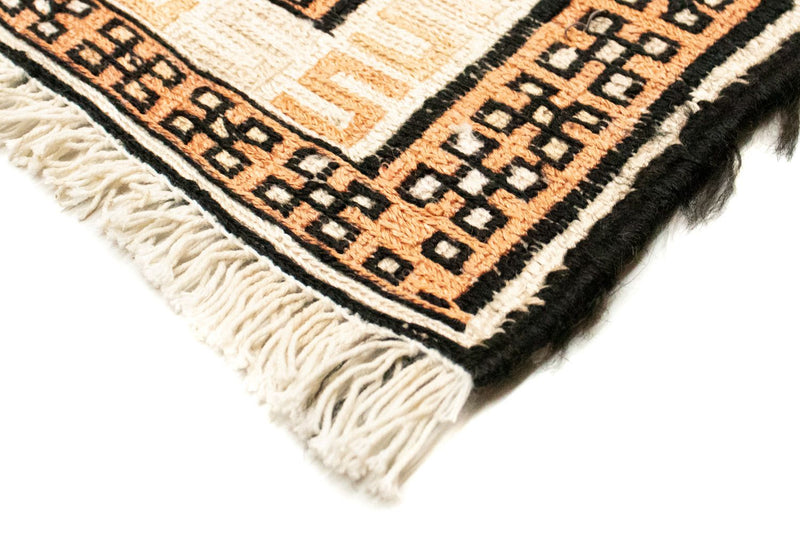 Kelim Seide Teppich 62x103cm - beige