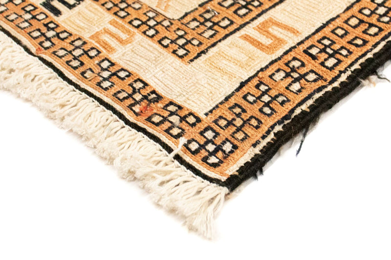 Kelim Seide Teppich 71x100cm - beige