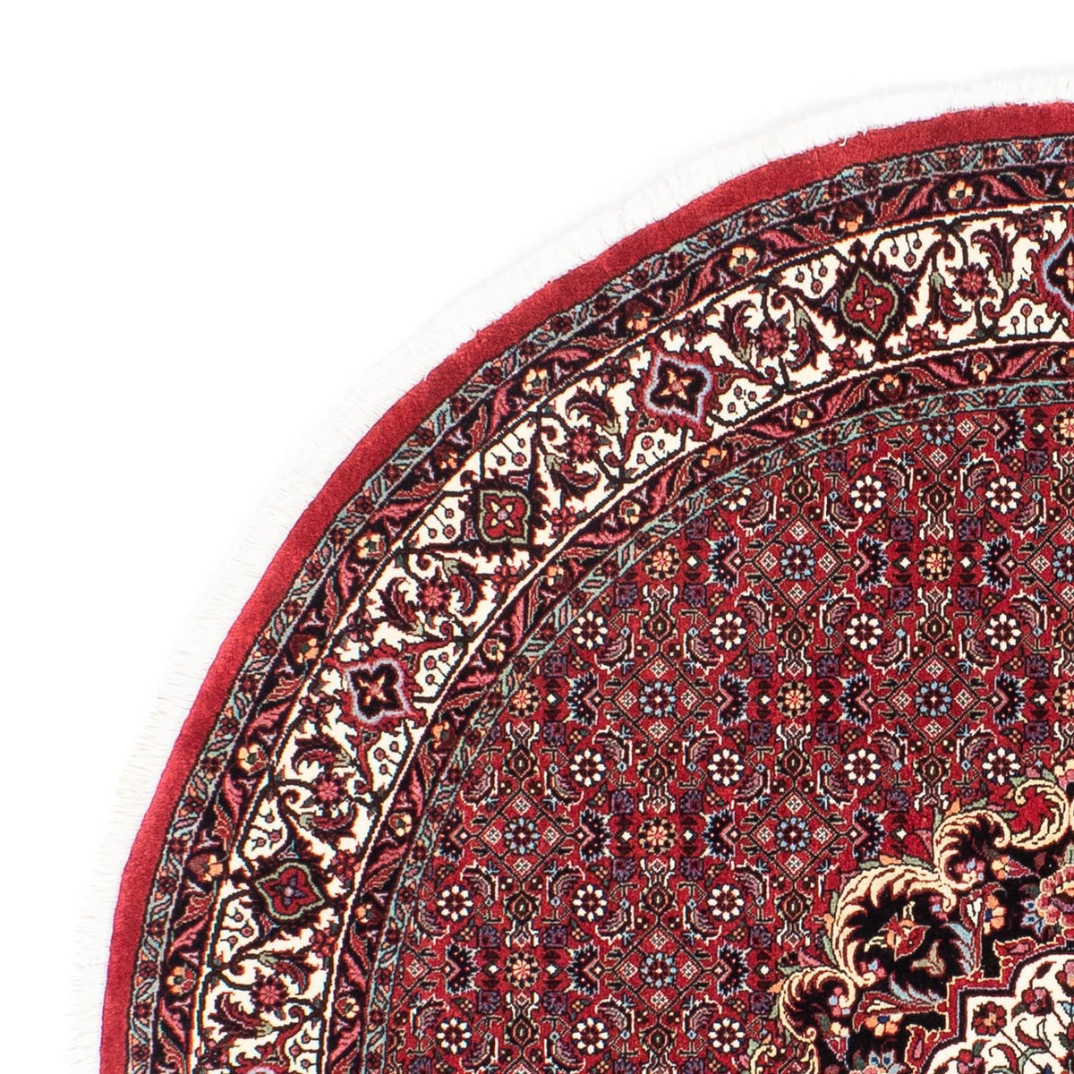 Bidjar Teppich 155x155cm - Perserteppich - dunkelrot