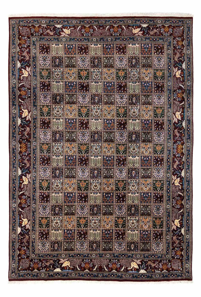 Moud Teppich 249x354cm - Perserteppich - dunkelrot