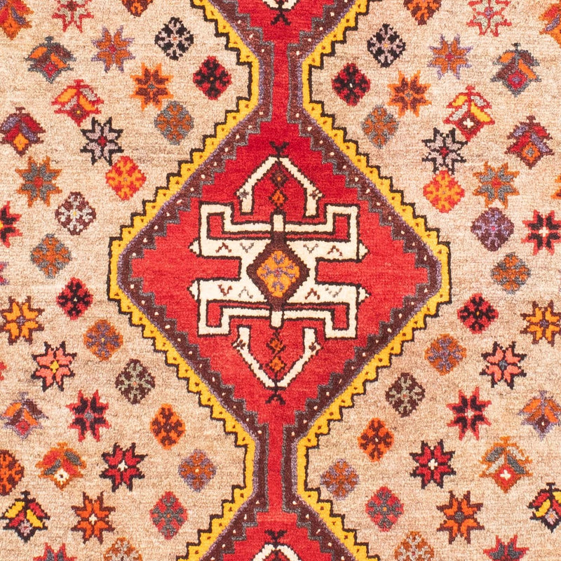 Ghashghai Teppich 110x160cm - Perserteppich - hellbraun