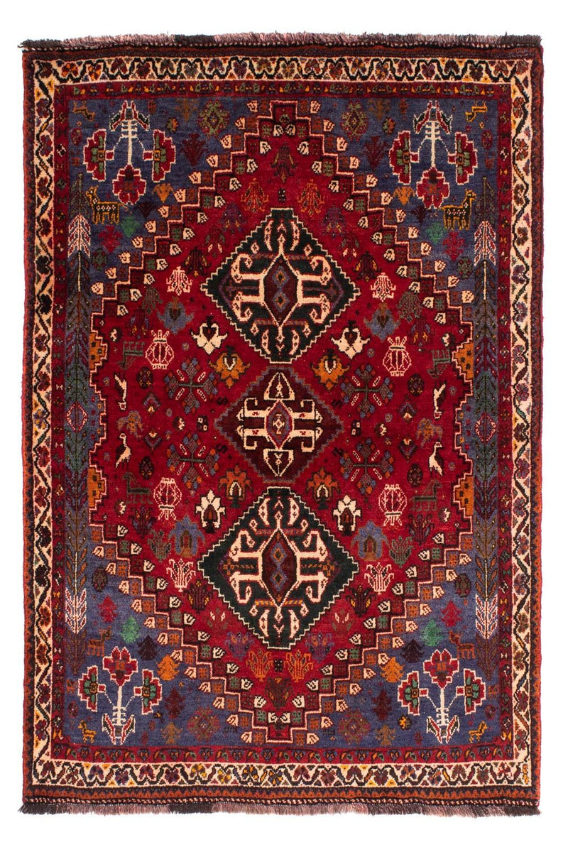 Ghashghai Teppich 111x163cm - Perserteppich - dunkelrot