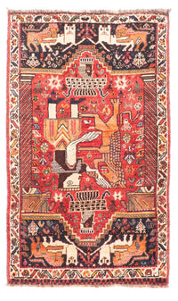 Ghashghai Teppich 83x137cm - Perserteppich - rot – product image