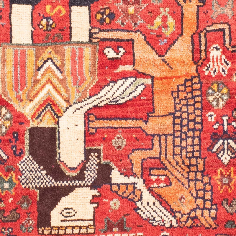 Ghashghai Teppich 83x137cm - Perserteppich - rot