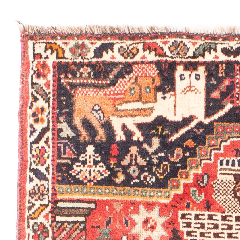 Ghashghai Teppich 83x137cm - Perserteppich - rot