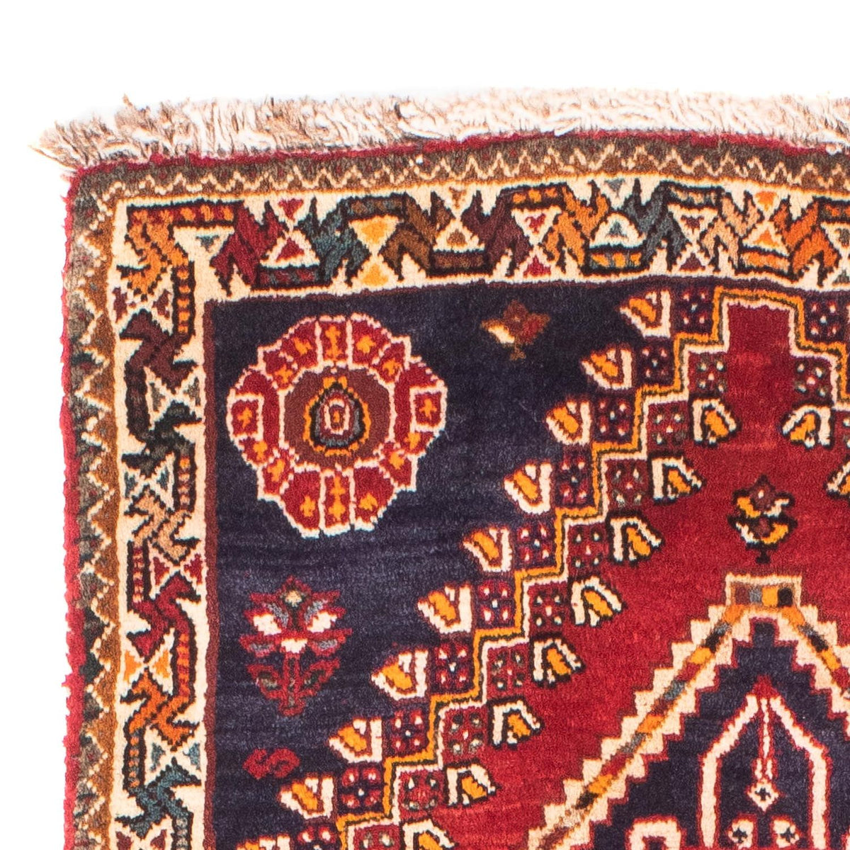 Ghashghai Teppich 73x170cm - Perserteppich - dunkelrot