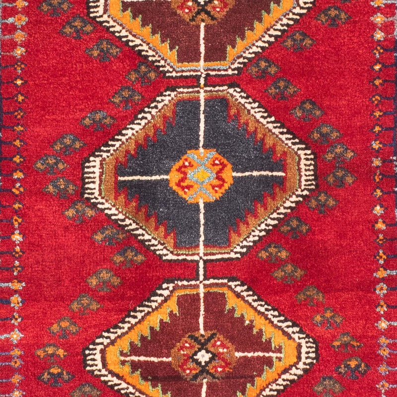 Ghashghai Teppich 81x160cm - Perserteppich - dunkelrot