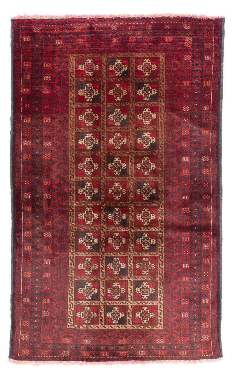 Belutsch Teppich 97x150cm - Orientteppich - dunkelrot