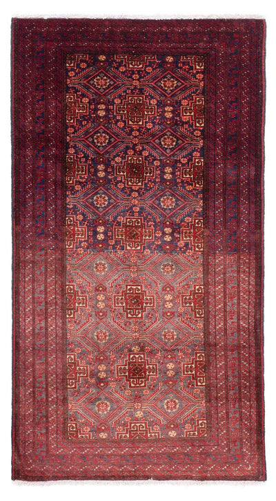 Belutsch Teppich 92x175cm - Orientteppich - dunkelrot