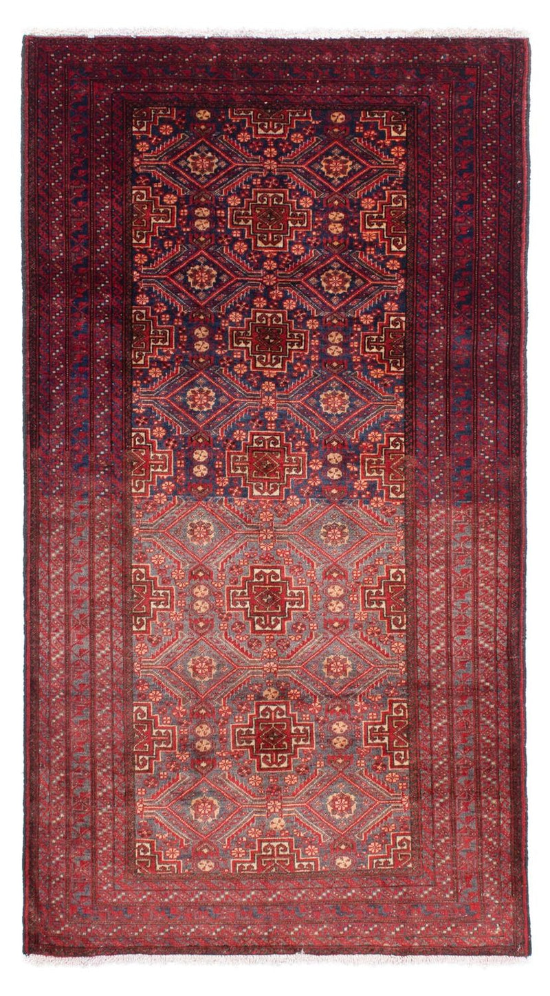 Belutsch Teppich 92x175cm - Orientteppich - dunkelrot