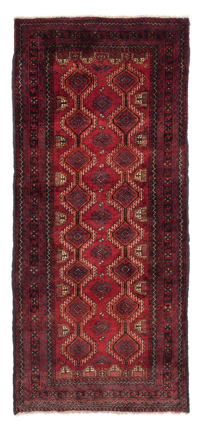 Belutsch Teppich 80x164cm - Orientteppich - dunkelrot