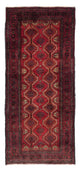 Belutsch Teppich 80x164cm - Orientteppich - dunkelrot