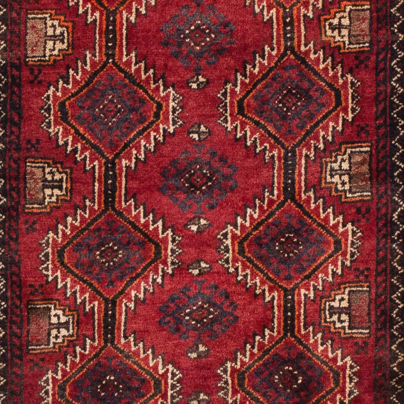 Belutsch Teppich 80x164cm - Orientteppich - dunkelrot