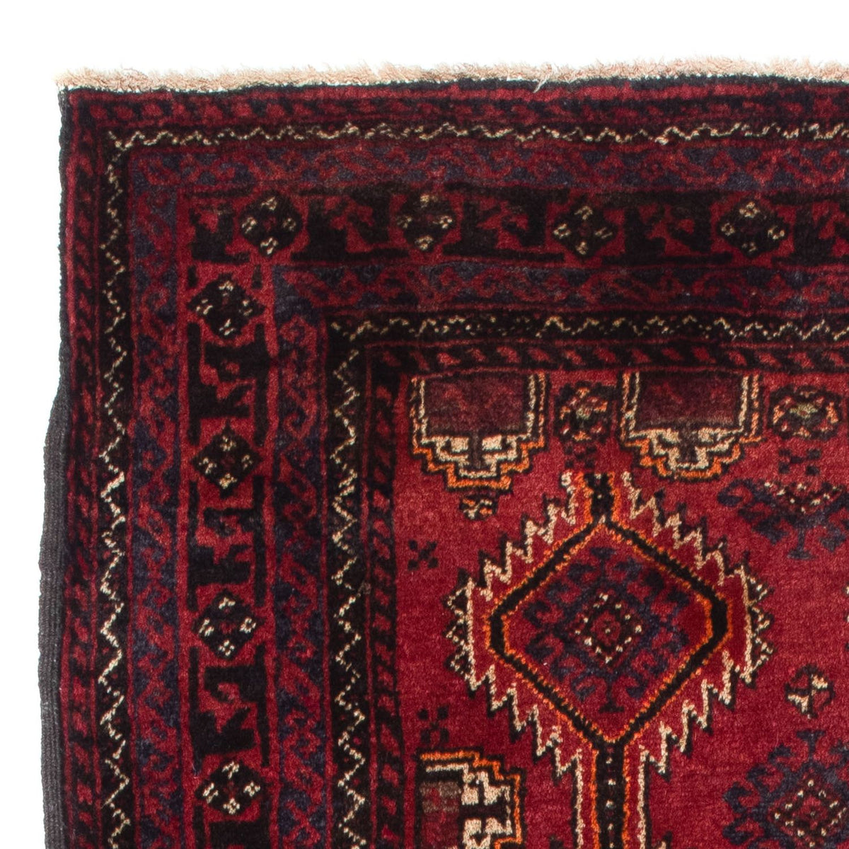 Belutsch Teppich 80x164cm - Orientteppich - dunkelrot