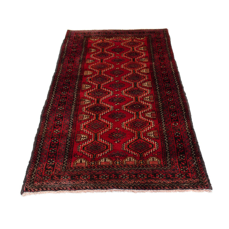 Belutsch Teppich 80x164cm - Orientteppich - dunkelrot