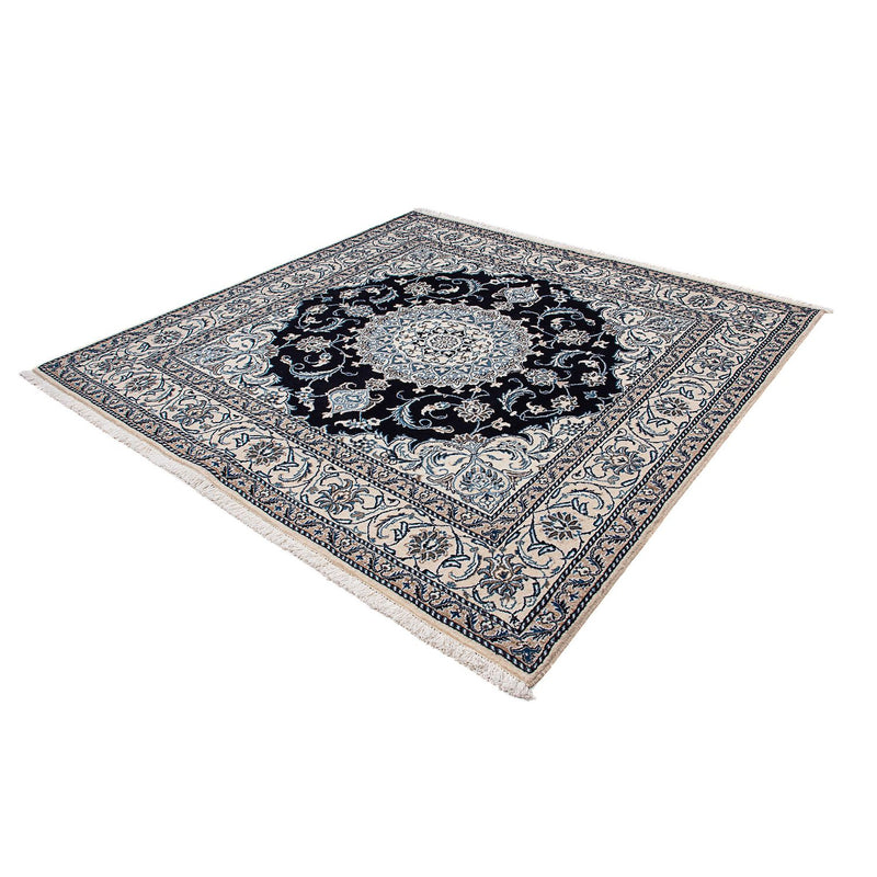 Nain Teppich 196x198cm - Perserteppich - dunkelblau