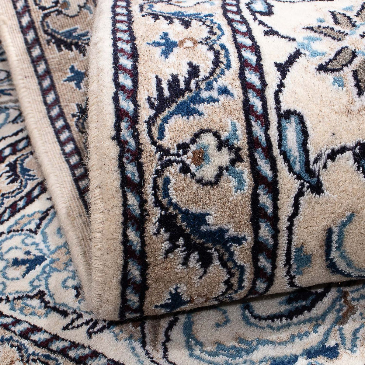 Nain Teppich 196x198cm - Perserteppich - dunkelblau