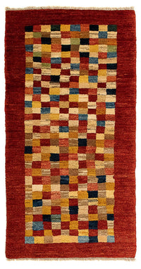 Gabbeh Persisch Teppich 72x139cm - Perserteppich Wollteppich - dunkelrot – product image