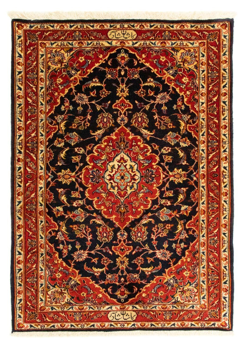 Keshan Teppich 83x115cm - Perserteppich - dunkelblau