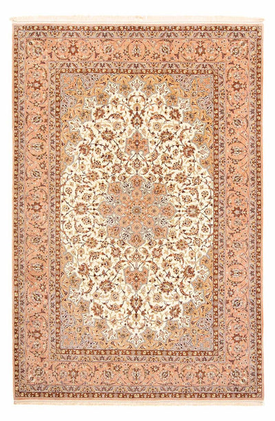 Isfahan Teppich 200x291cm - Perserteppich - hellbraun